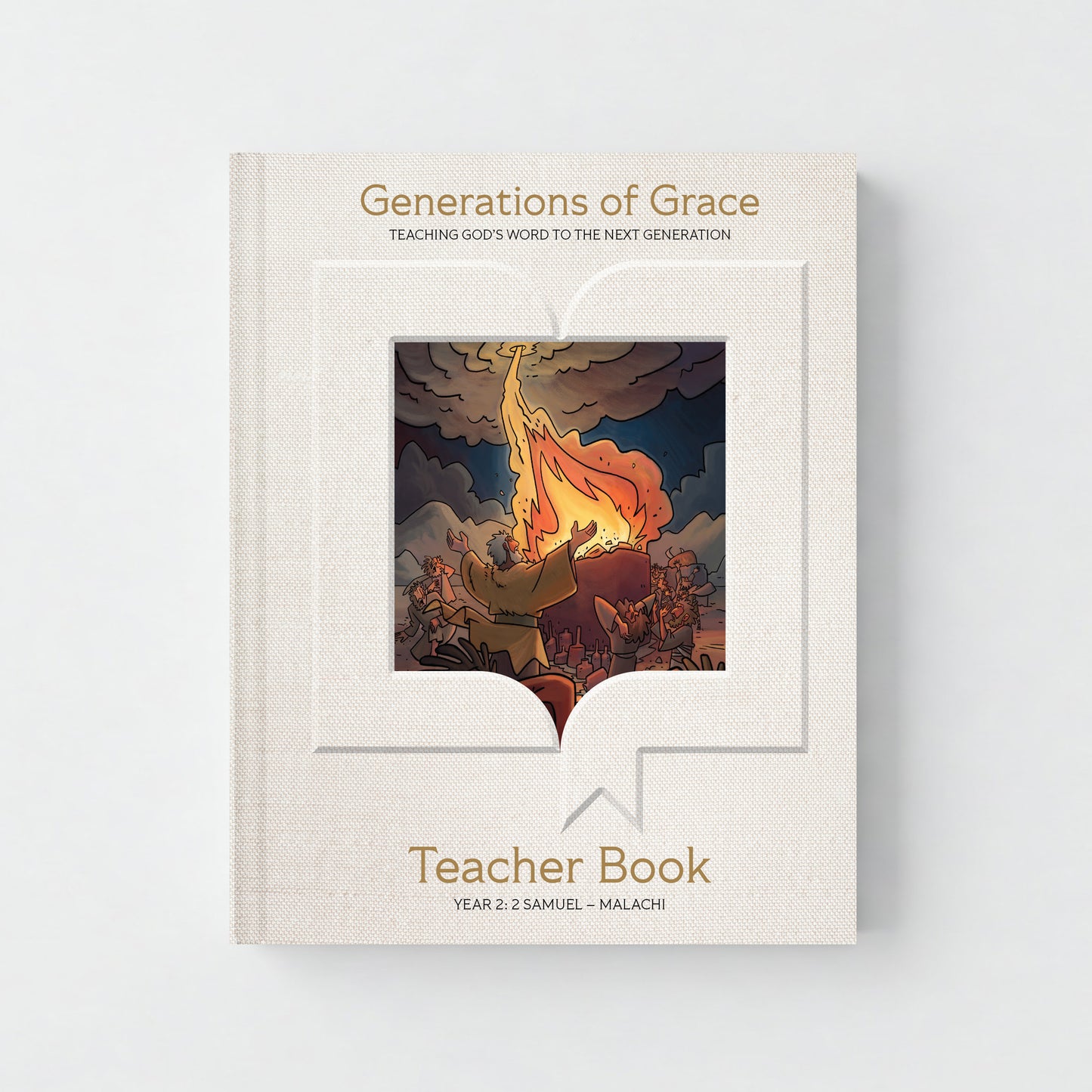 Book titled 'Generations of Grace Year 2' with a cover illustration on a light gray background