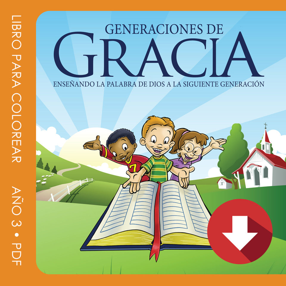 Libro para Colorear Año 3 en PDF (Licencia Anual)